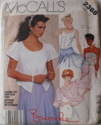 2388 FIT PRINCESS BLOUSE SLVS OR NOT, CAMI PATTERN 16 38